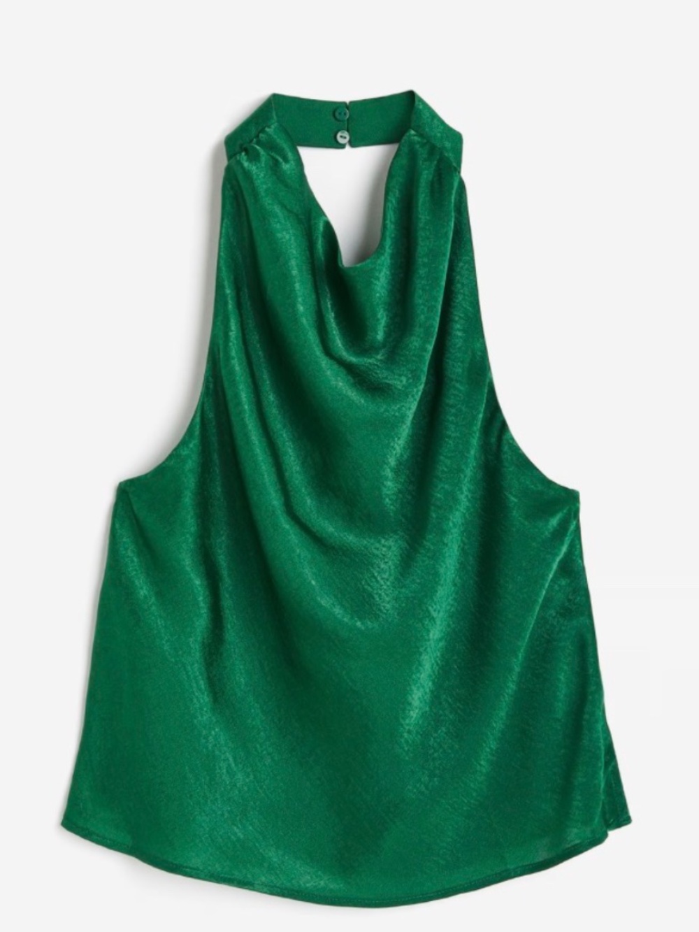 Green halter top H&M